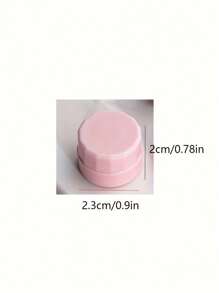 5 Pcs Nail Tools Pink Flat Cover Polygon Nail Polish Glue Sample Bottle Bottle Powder Jewelry Collection 3 Grams