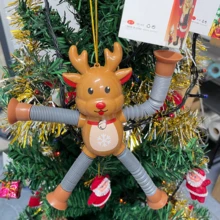 Đồ trang trí Giáng sinh Mặt dây chuyền Giáng sinh, Đồ trang trí cây thông Noel. Đồ chơi giảm căng thẳng ống kéo có thể thu vào Giáng sinh. Ống co giãn. Đồ chơi trang trí cốc hút sáng tạo và mới lạ của ông già Noel. Quà tặng Giáng sinh. - Nhiều màu - Xem 12
