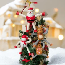 Đồ trang trí Giáng sinh Mặt dây chuyền Giáng sinh, Đồ trang trí cây thông Noel. Đồ chơi giảm căng thẳng ống kéo có thể thu vào Giáng sinh. Ống co giãn. Đồ chơi trang trí cốc hút sáng tạo và mới lạ của ông già Noel. Quà tặng Giáng sinh. - Nhiều màu - Xem 6