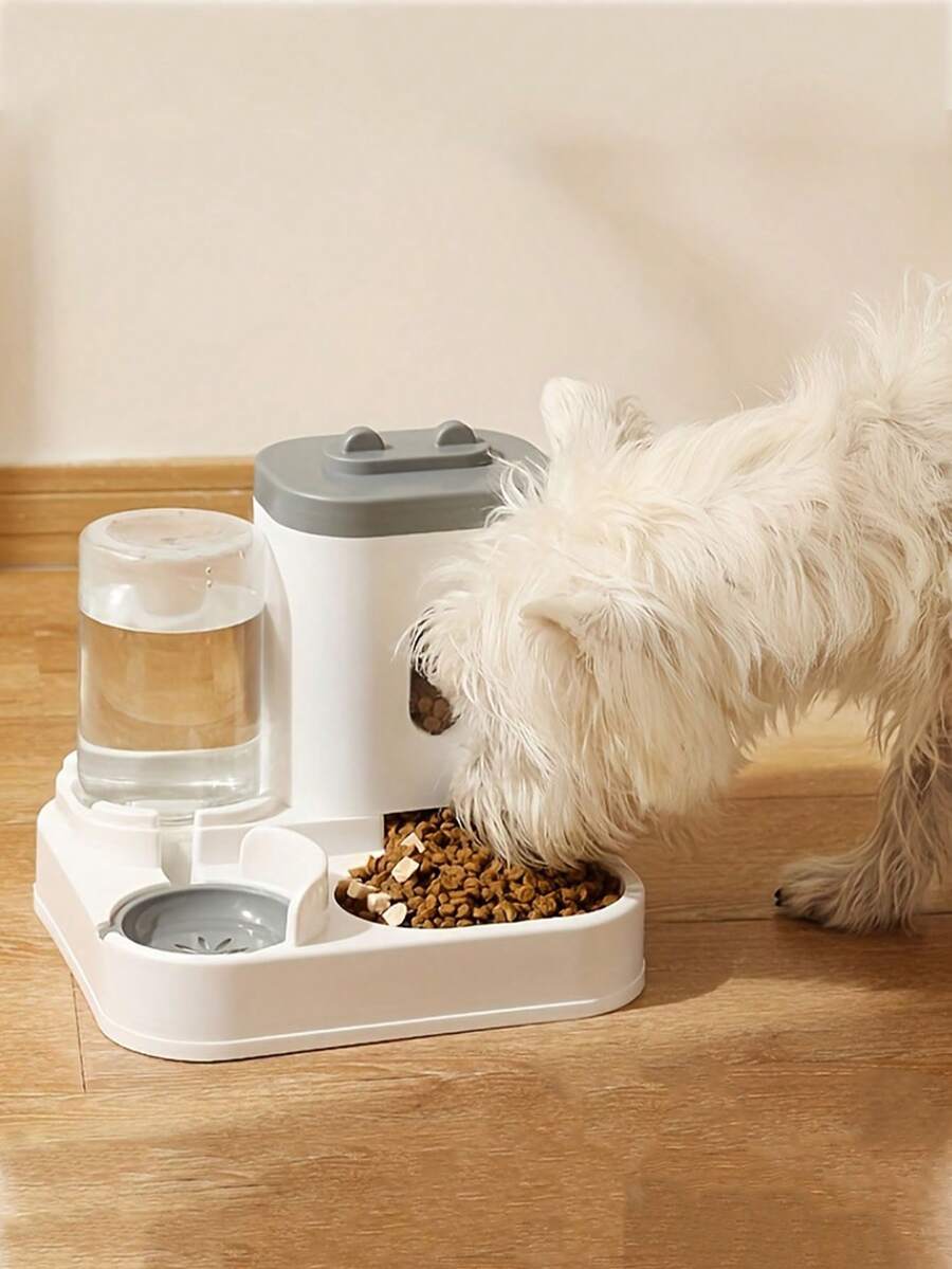 Automatic Cat Feeding Water Feeder Dog Bowl Cat Basin New ThreeInOne