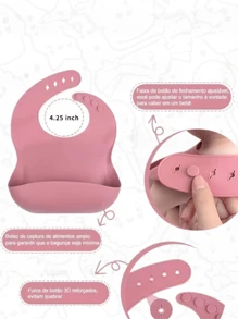 6 Piece Baby Cutlery Set Silicone Baby Set With Suction Cup Bowl Sippy Cup Bibs - 深綠色 - 查看 2