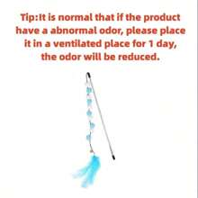 1 Máy Tính Màu Xanh Trắng Lông Bóng Teaser Cây Đũa Phép Cho Mèo Đồ Chơi Tương Tác - Màu xanh lam - Xem 6