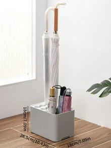 1 个独立雨伞架，带可拆卸滴水盘，室内/室外塑料雨伞收纳架，可容纳 10/15 把长/短雨伞，适用于家庭和办公室装饰 - 彩色 - 查看 9