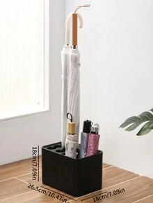 1 个独立雨伞架，带可拆卸滴水盘，室内/室外塑料雨伞收纳架，可容纳 10/15 把长/短雨伞，适用于家庭和办公室装饰 - 彩色 - 查看 8