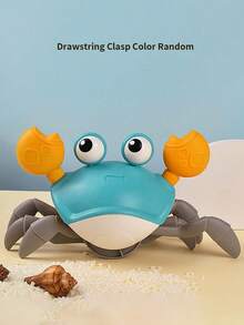 1 đồ chơi cua lưỡng cư dễ thương, đồ chơi cua bò chân thực, đồ chơi lên dây cót cho trẻ em, quà tặng thích hợp cho bé trai và bé gái (Màu ngẫu nhiên cho dây và khóa) - Nhiều màu - Xem 8