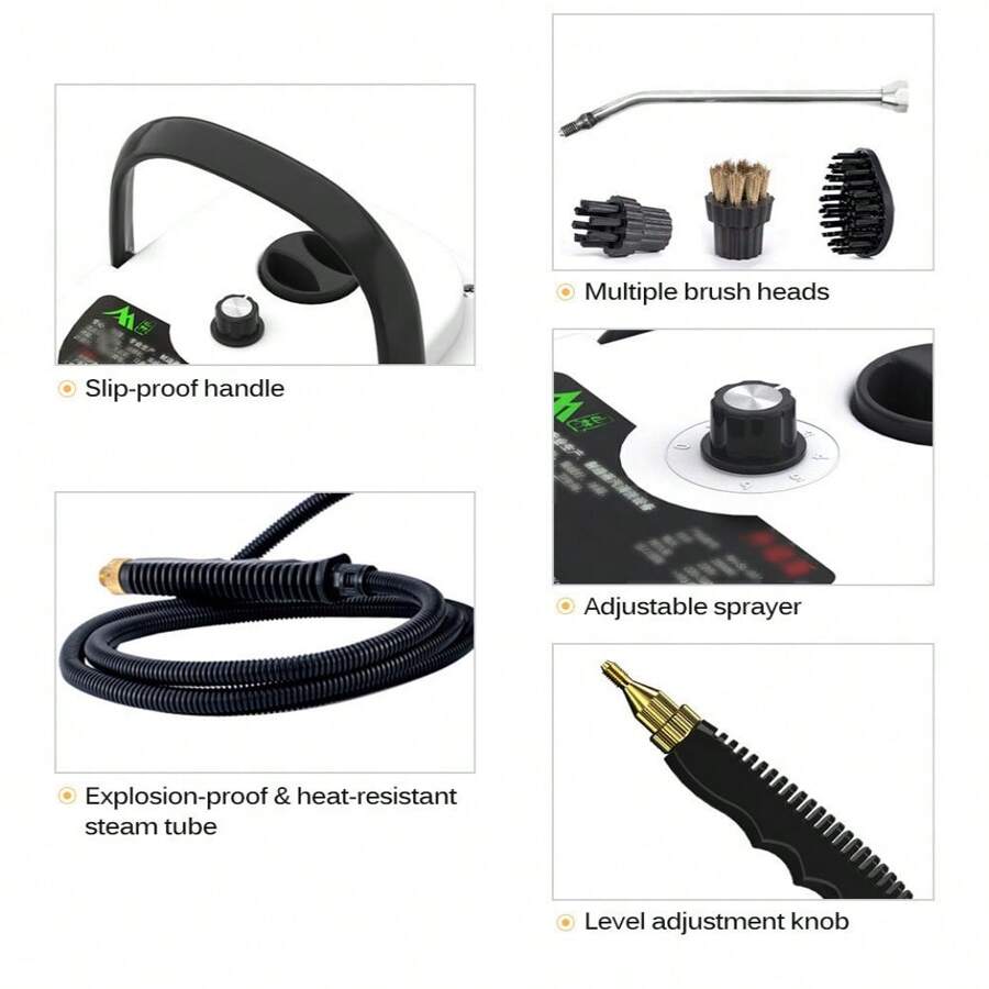 Handheld Steam Cleaner High Temperature Pressurized Steam Cleaning