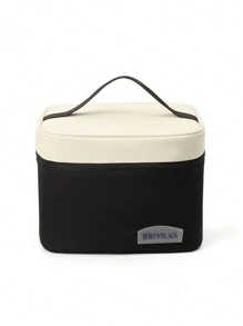 定制文字新品多巴胺大容量双层午餐包防水便携饭盒包阳离子大号保温包冰袋加厚野餐包保温包午餐盒包户外野餐旅行夏季沙滩女式野餐包保温午餐包多功能野餐包通勤便当包 - 彩色 - 查看 12
