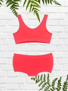 Young Girls Underwear - 橘色 - 查看 2