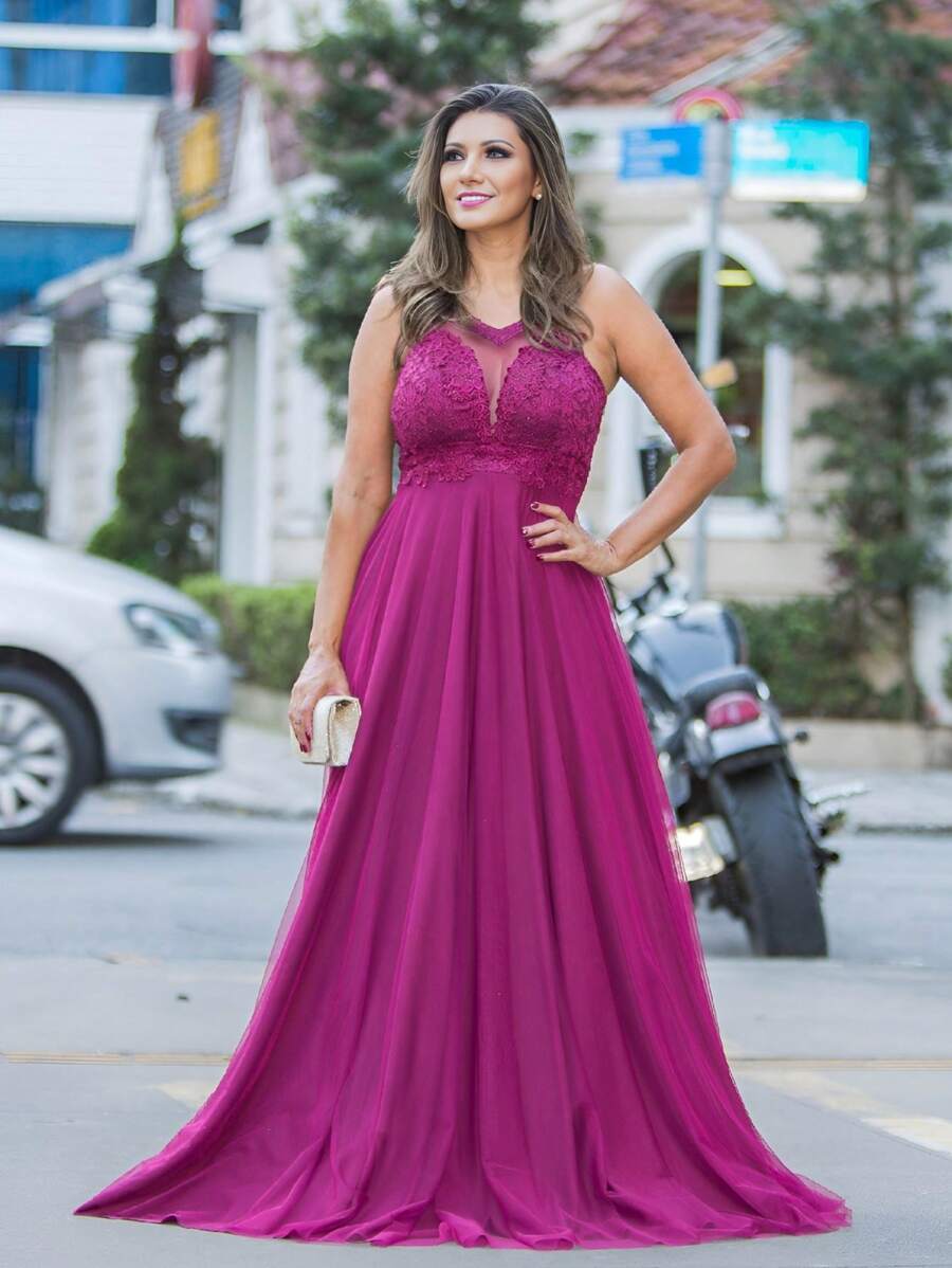 Grife Velasco Women Prom & Evening Dresses - 玫瑰紅 - 查看 1