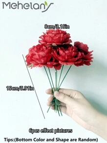 MEHELANY 38/25Pcs Artificial Peony Flower Heads Red Faux Flower Silk Artificial Flower Heads Simulated Penoy For Wedding Party Decoration, Cake Decoration And Home Living Room Table Decoration, Halloween Decor, Christmas Decor, Fall Party Decor, Harvest Table Centerpieces Decor, Xmas Tree/Wreath Decor