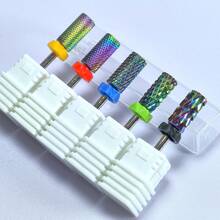 Mũi cacbua 3/32" dùng để loại bỏ, định hình và đánh bóng Acrylic & Gel - Dụng cụ làm móng tay và móng chân không mùi - Nhiều màu - Xem 6