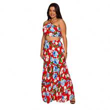 LONG SKIRT AND PRINTED TOP SET SUMMER - Nhiều màu - Xem 2