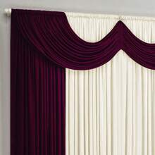 Riviera Curtain 2.00m X 1.70m For Single Rod Various Colors - Burdeos - Ver 2