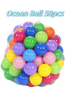 Mini Indoor/Outdoor Fun Ball Pit Playground With Thick Colorful Ocean Balls, Net Bag Included - Multicolor - View 9