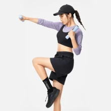 LI-NING 健身系列女款速乾清涼運動短褲 AKSU024 - 黑色 - 查看 5