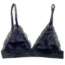 Kit 2 Lace Bra Without Pads With Lining And Adjustable Top Type With Elastic - Nhiều màu - Xem 9
