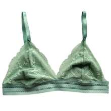 Kit 2 Lace Bra Without Pads With Lining And Adjustable Top Type With Elastic - Nhiều màu - Xem 5