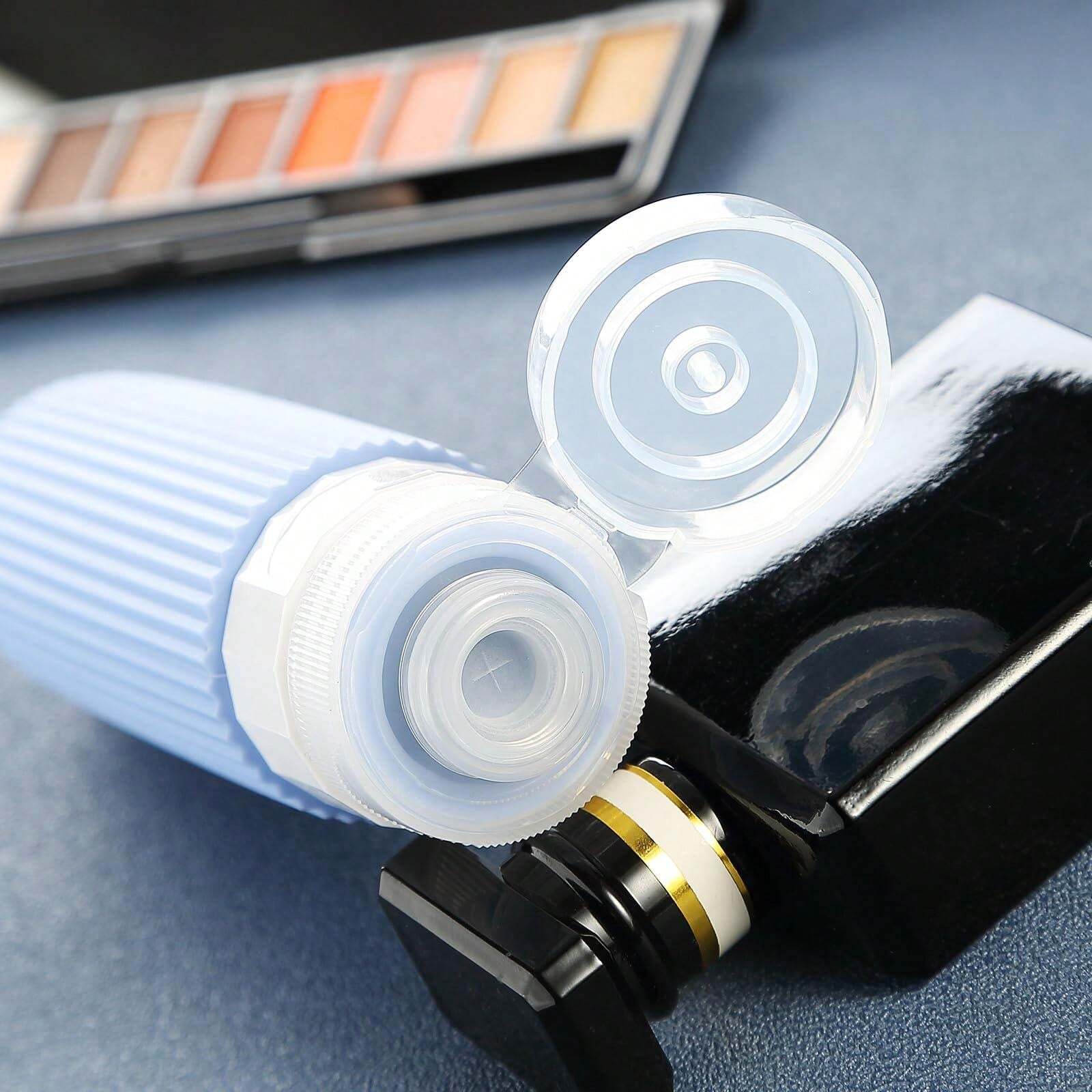 4Piece Travel Bottle Set TSA Approved Leak Proof Silicone Extrudable