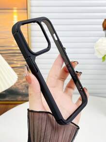 1 件丙烯酸 TPU 防震保护手机壳带保险杠，兼容 7/8/SE2/7+/8+/X/XS/XR/XS Max/11/11 Pro/11 Pro Max/12/12 Pro/12 Pro Max/13/13 Pro/13 Pro Max/14/14 Pro/16 防水防摔防刮 - 黑色 - 查看 3