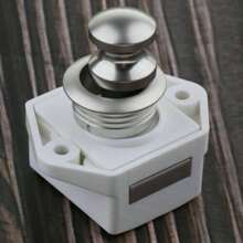 5x Push Button Catch Locks Latch Knobs Drawer Cupboard Cabinet Door Campervan - White - View 6