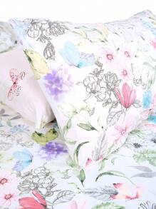 4 Piece Sheet Set Including One Flat Sheet, One Flat Sheet, And Two Pillowcases - Multicolor - View 3