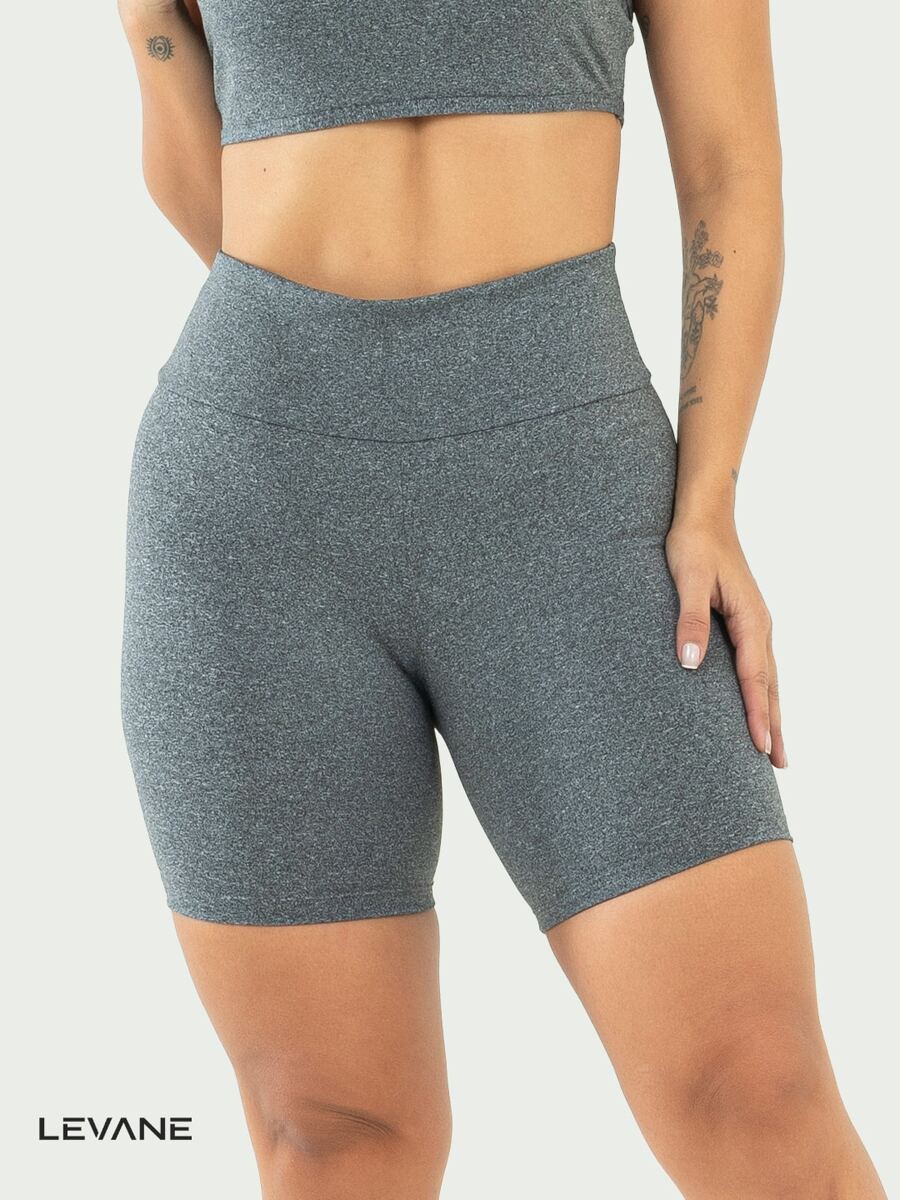 Short Fitness Legging Academia Feminino - Gris - Ver 1