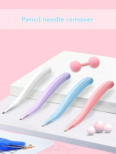 1pc Staple Remover, Pencil-Shaped Streamlined Design, Portable Staple Remover Tool For Office And School Binding Back To School,Back To School,School Supplies