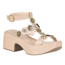 Women's Wedge Sandals With Comfortable Stone Platform - 米色 - 查看 2