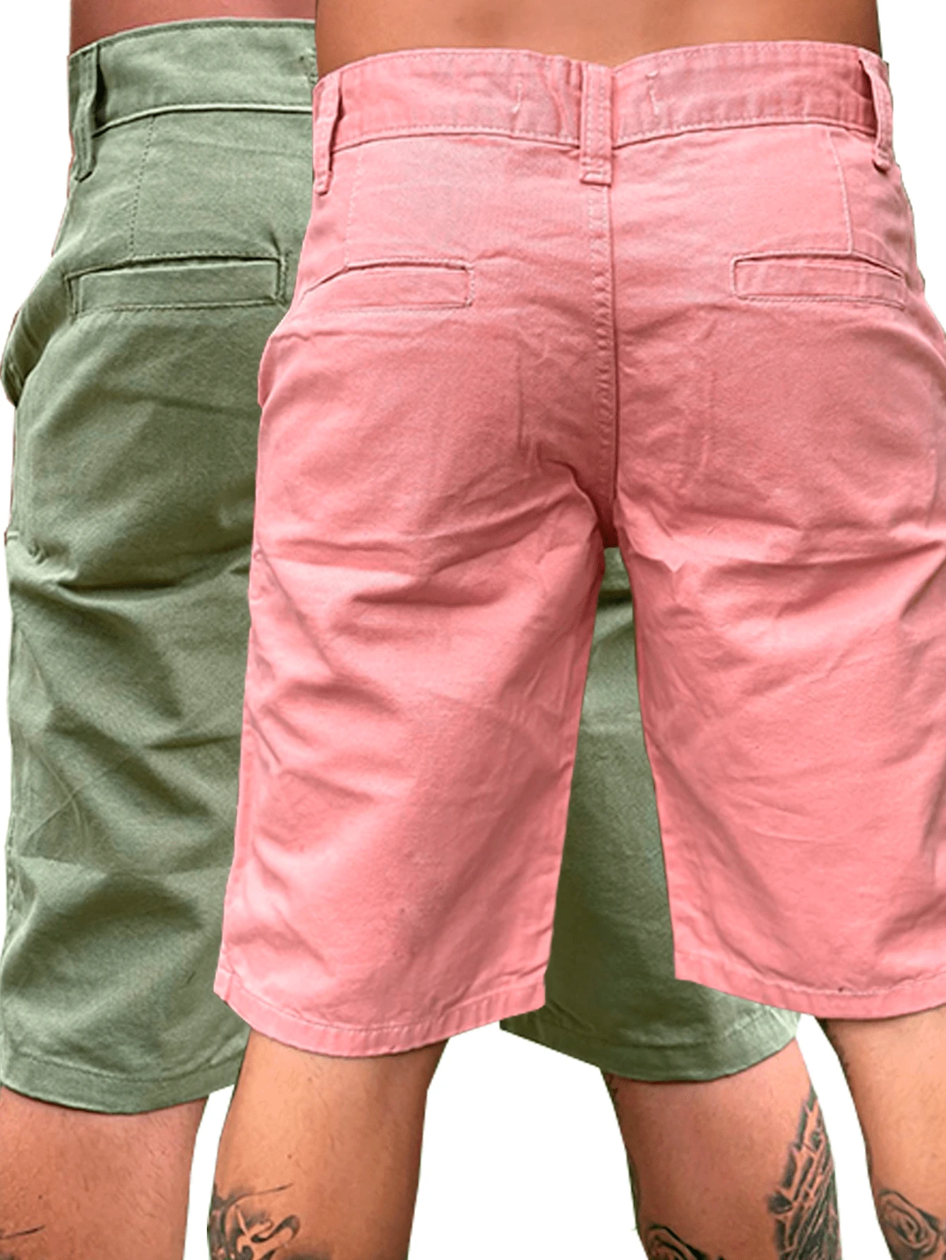 KIT 2 TCV SPORT SLIM SHORTS - 粉色 - 查看 1