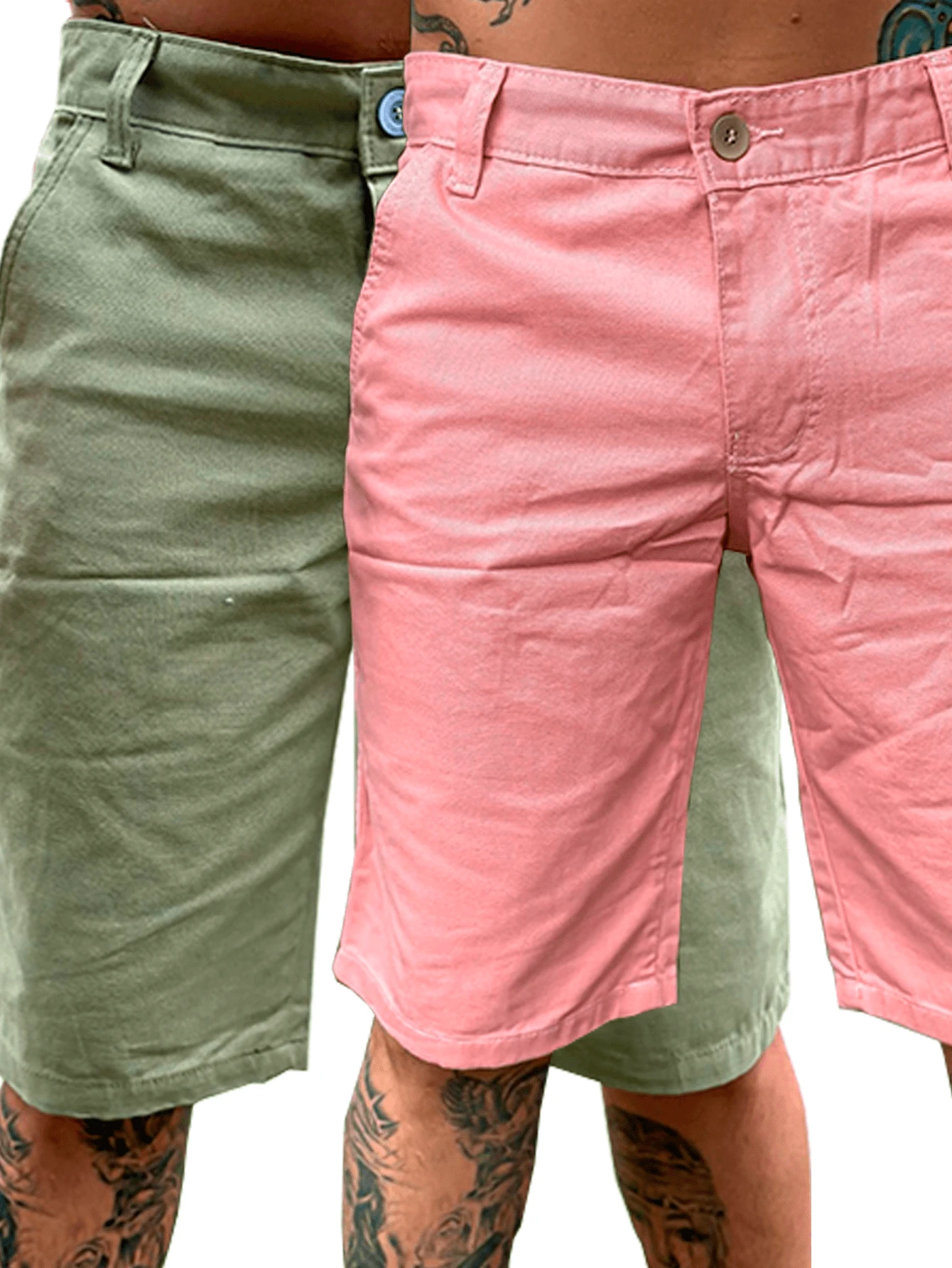 KIT 2 TCV SPORT SLIM SHORTS - Pink - View 1