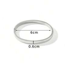 1-3 件 18k 镀金不锈钢纯色手镯套装，简约设计，适合女性日常佩戴 - 手鍊 - 查看 14