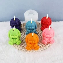 1 件可爱垂耳兔形 DIY 硅胶模具 - 白色 - 查看 3