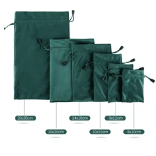 10pcs/20pcs/30pcs Customized Multicolor Luxury Velvet Drawstring Pouch, Simple Elegant Vintage Style Plush Soft Jewelry Earphone Gift Bag For Party Birthday Festival, Can Print Logo,Multifunction,Versatile,Large Capacity,Lightweight,Functional,All-Purpose,Practical,Cute,Funny,Kawaii,Vacay Vibes/Vacation,Preppy,Unisex,Minimalist,Solid Color,Custom,Personalized,Unique,Customized,Ideal Gifts For Him,Ideal Gifts For Her,Girlfriend,Friends,Family,Children,Women, Rookies & White-Collar Workers,Pink Girls - Green - View 9