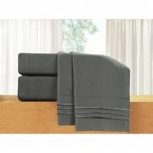 Mocassi 4 Pieces RV Short Egyptian Quality Super Soft Wrinkle Resistant 1500 Series Sheet Set - 黑色 - 查看 5