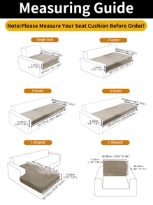 1pc Solid Color Silver Fox Velvet Stretch Sofa Seat Cushion Cover, Dust-Proof Decorative Sofa Protector, Suitable For Hotel, Bedroom, Living Room Sofa, Dark Gray, Black, Champagne