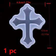 1 khuôn nhựa Epoxy pha lê silicon, mặt dây chuyền thánh giá nhiều hình dạng, vật dụng làm đồ trang sức thủ công DIY, khuôn làm móc chìa khóa, vòng cổ và phụ kiện tùy chỉnh - LMD0756 - Xem 13