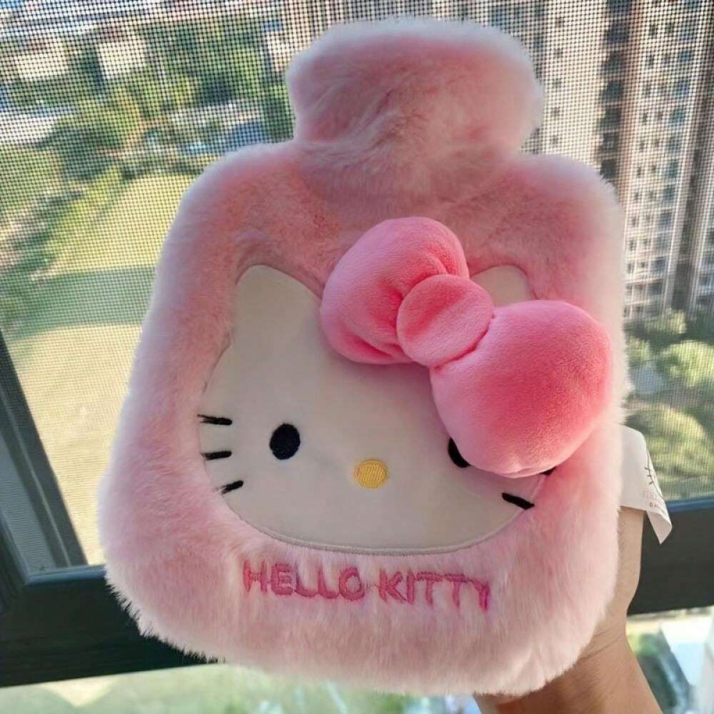 Sanrio 1pc Plush Hot Water Bottle 1000ML Cute Cartoon Design With