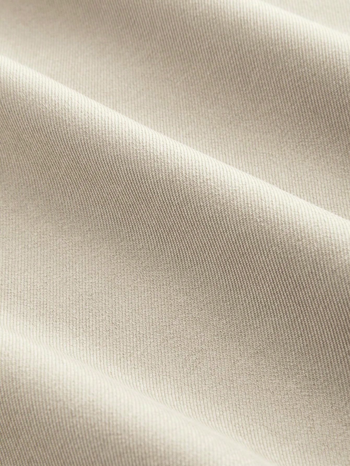 سراويل مكتبية أنيقة بلون أحادي خصر متوسط ذات تصميم...