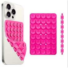 Silicone Suction Cup Mobile Phone Holder Universal Double Suction Cup - 灰色 - 查看 3