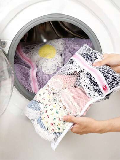 1 Stück/3 Stück/5 Stück verpackt in 3 verschiedenen Größen von feinen, groben Mesh Wäschebeuteln, strapazierfähige Mesh Wäschebeutel, verstärkte Reißverschlüsse und Aufhängeringe für Reisen, Lagerung, Studium, Wohnheim und Apartmentbewohner, Maschinenwäsche