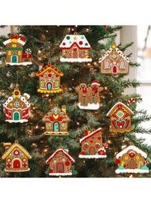 1 件姜饼人饰品：为您的圣诞树装饰增添甜蜜氛围！圣诞节万圣节感恩节复活节礼物、圣诞树、圣诞老人、圣诞装饰、姜饼屋、圣诞礼物圣诞树挂饰、圣诞礼物 - 彩色 - 查看 1