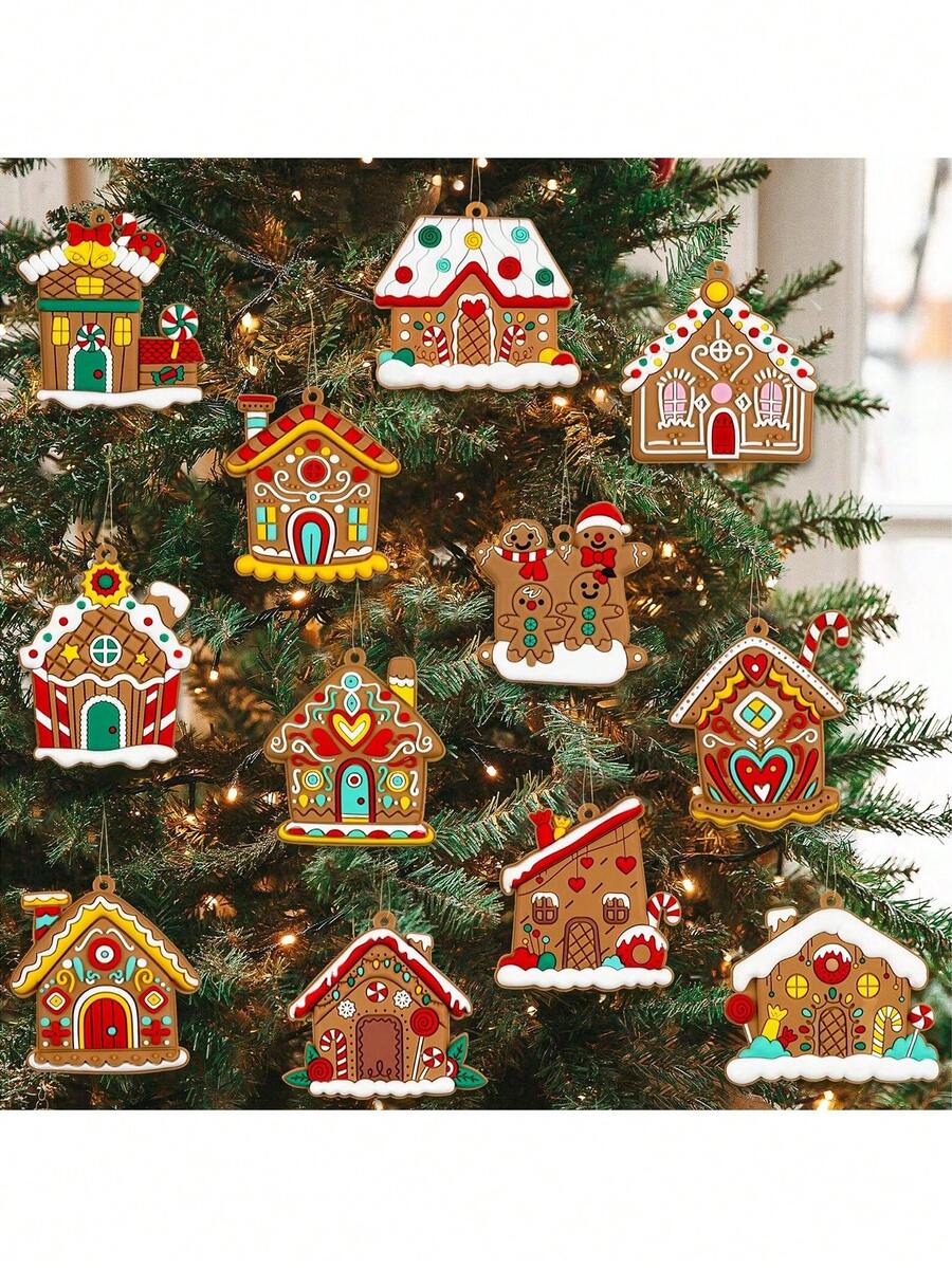 1 件姜饼人饰品：为您的圣诞树装饰增添甜蜜氛围！圣诞节万圣节感恩节复活节礼物、圣诞树、圣诞老人、圣诞装饰、姜饼屋、圣诞礼物圣诞树挂饰、圣诞礼物 - 彩色 - 查看 1