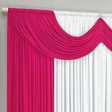 Riviera Curtain 2.00m X 1.70m For Single Rod Various Colors - 玫紅色 - View 2