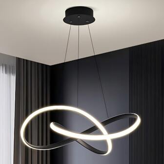 Luz colgante LED moderna Decoración del hogar Luminarias minimalistas Lámparas colgantes Decoración Simplicidad Lámparas colgantes Decoración de lujo para el hogar Blanco cálido/Blanco frío 2700-3500K/5500-6000K Aluminio/Gel de sílice Lámparas colgantes Lámparas colgantes negras/blancas para sala de estar, isla de cocina, dormitorio, habitación infantil, comedor, restaurante, cafetería, oficina moderna, decoración del hogar