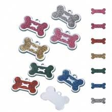Pet Accessories Shiny Bone Charm Customized Name Tag Pet ID Tag For Dogs & Cats, Multicolored - Multicolor - View 7