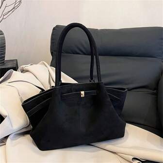 Tote Bag, Large Capacity Shopping Bag, Fashion Shoulder Bag For Daily Use & Work