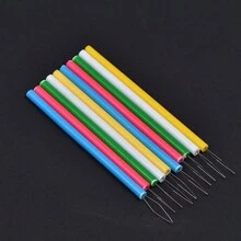 5Pcs Plastic Needle Threaders Set - Sewing Machine Thread Helper, Beading Tool, DIY Craft Accessories, Elderly Assistance Device