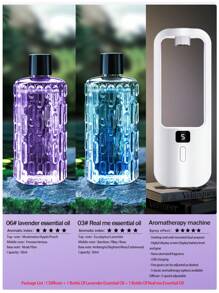 Household Automatic Aromatherapy Machine Hotel Timed Spray Aromatherapy Machine Wall-Mounted Toilet Deodorant Air Freshener Small Office Desktop Aromatherapy Machine Bedroom Silent Aromatherapy Essential Oil Diffuser Aromatherapy Essential Oil Fragrance Machine Rechargeable 5 Working Modes Adjustable 6 Kinds Of Aromatherapy Essential Oils Can Be Selected White With Seven-Color Atmosphere Lights