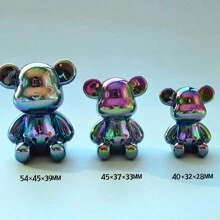 1 bộ tượng động vật hoạt hình nhiều màu sắc, đồ trang trí nhà hiện đại dễ thương, tượng động vật trang trí tủ cho phòng ngủ, phòng khách và văn phòng, lý tưởng cho năm mới, sinh nhật, tiệc cưới - Đồ trang trí hình gấu - Nhiều màu - Xem 31