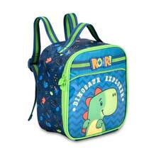 Dinosaur School Kit Backpack, Thermal Lunch Box And Pencil Case - màu xanh lá - Xem 3